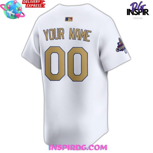 Los Angeles Dodgers World Series Champions 2025 Gold Baseball Jersey