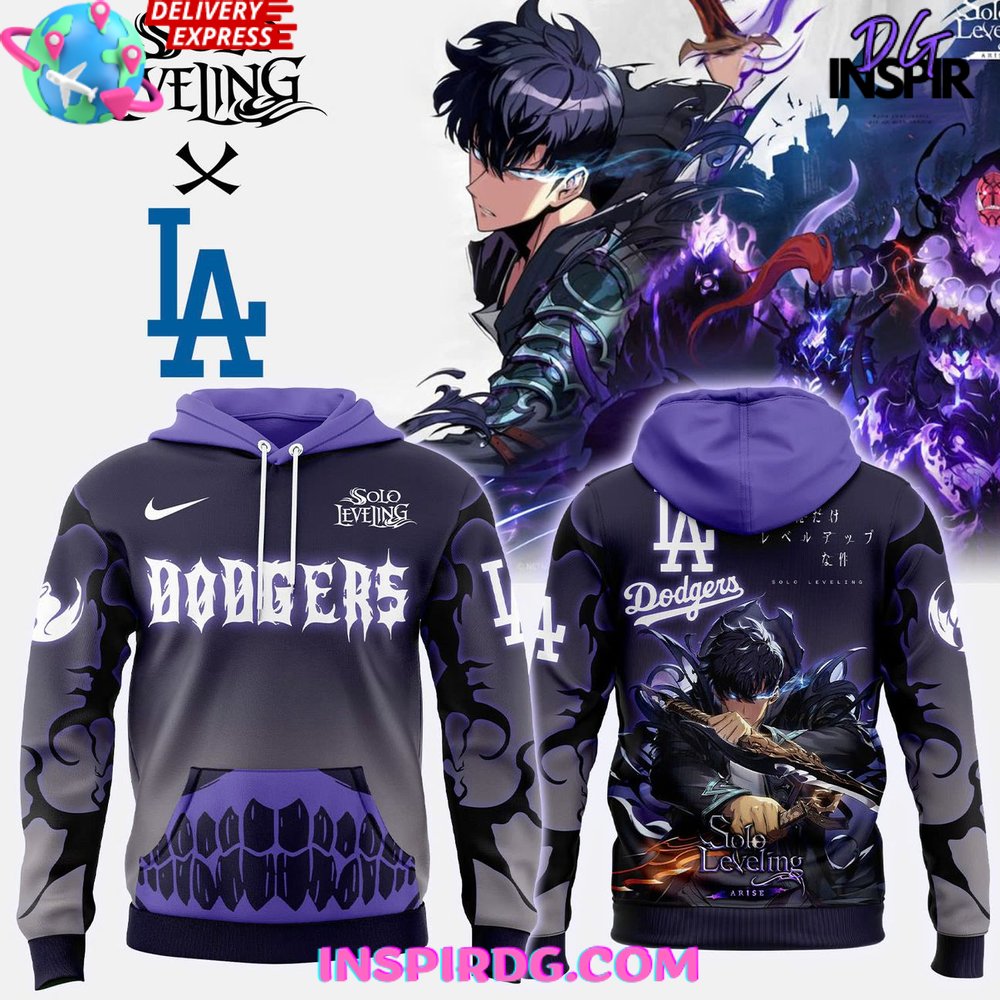 Los Angeles Dodgers x Solo Leveling Special Hoodie Los Angeles Dodgers x Solo Leveling Special Hoodie