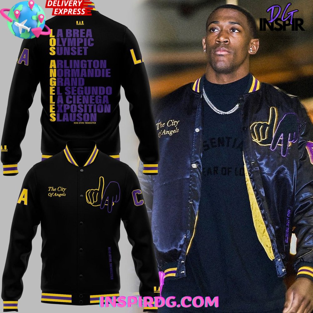 Los Angeles Lakers City of Angels Limited Varsity Jacket Los Angeles Lakers City of Angels Limited Varsity Jacket