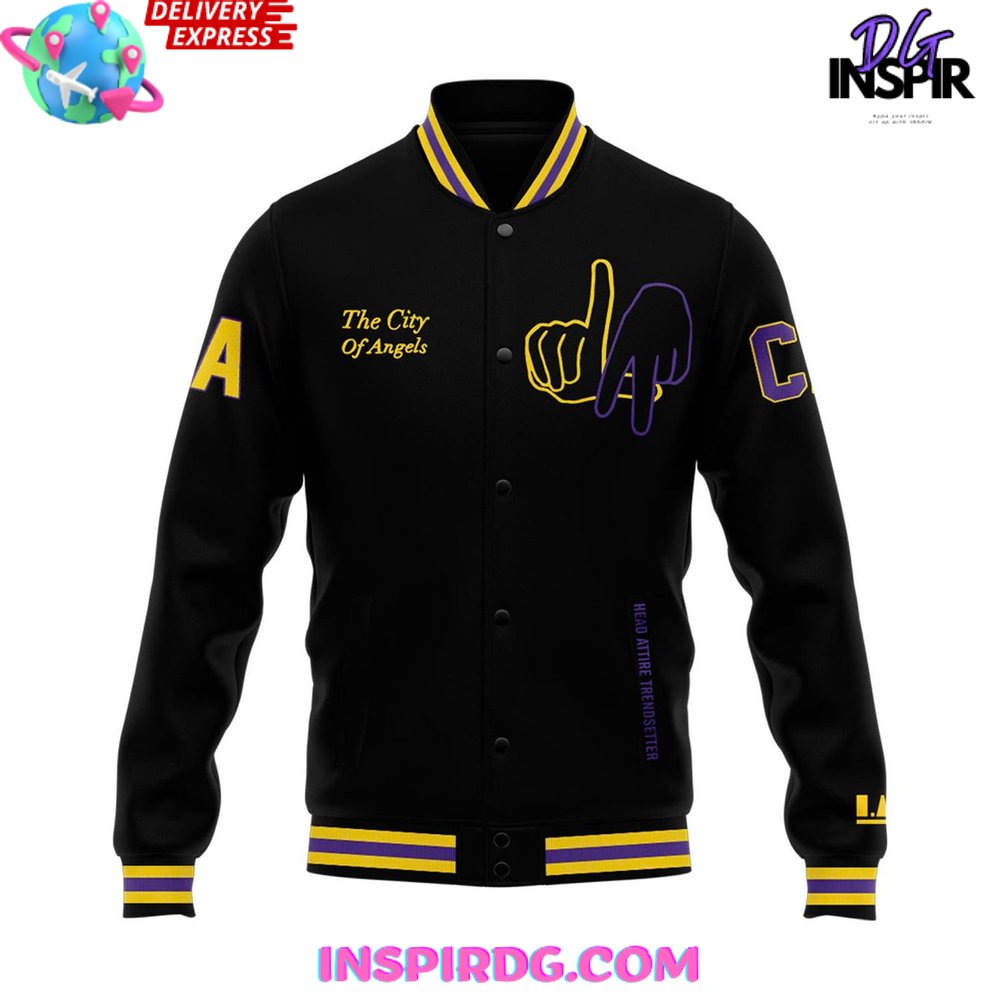 Los Angeles Lakers City of Angels Limited Varsity Jacket Los Angeles Lakers City of Angels Limited Varsity Jacket