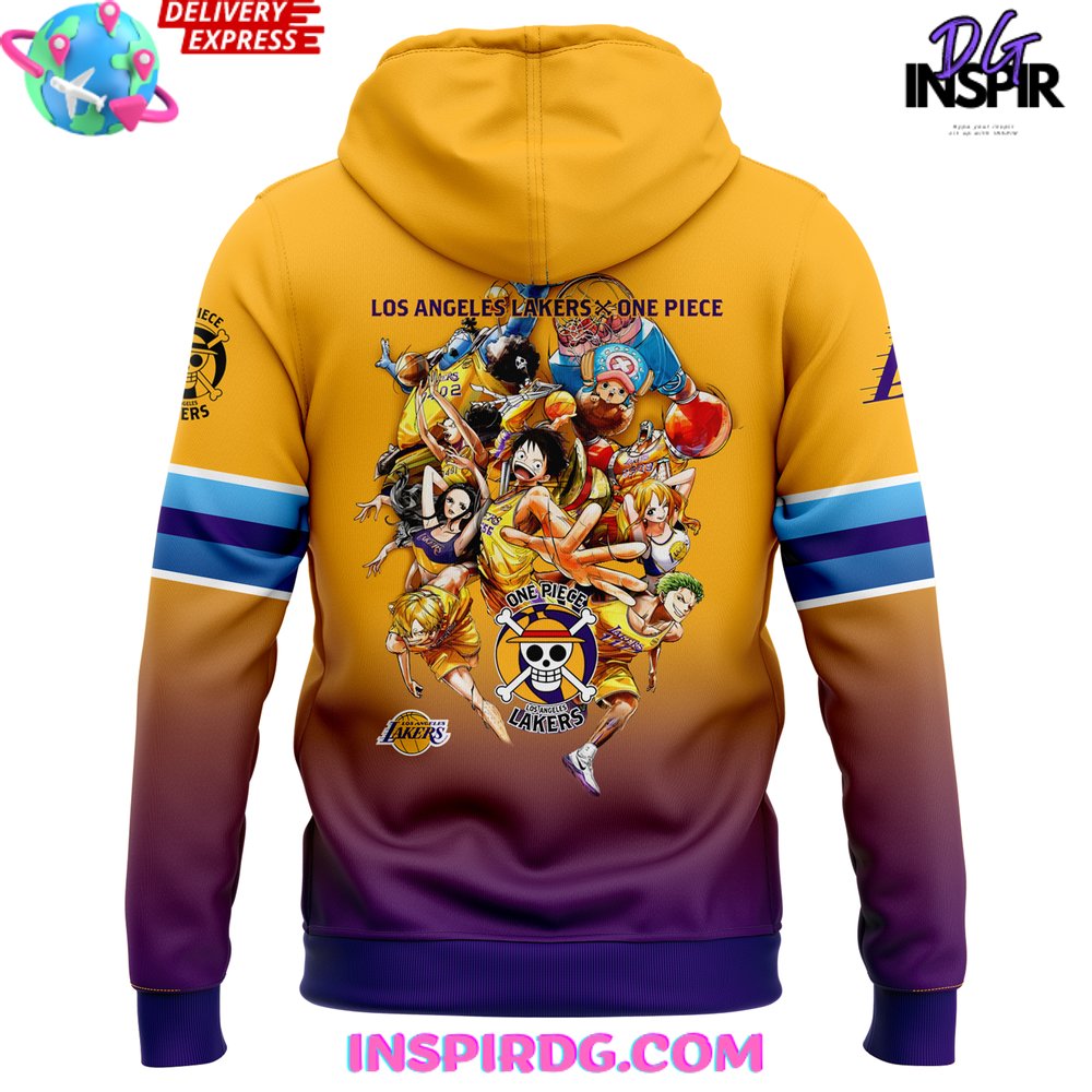 Los Angeles Lakers x One Piece Special Usopp Hoodie Los Angeles Lakers x One Piece Special Usopp Hoodie