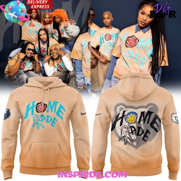 Memphis Grizzlies Home Made Brown Hoodie
