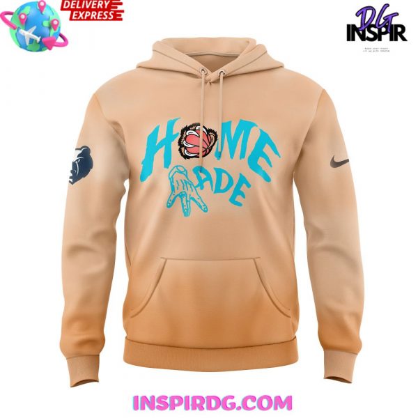 Memphis Grizzlies Home Made Brown Hoodie