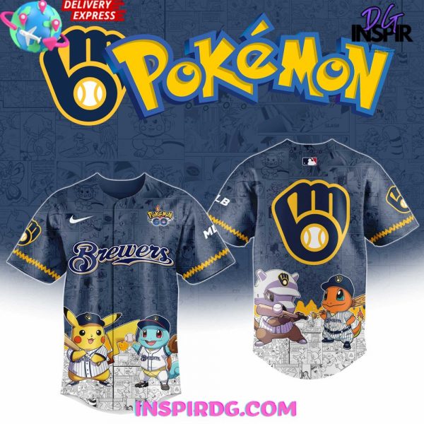 Milwaukee Brewers Pokémon GO Limited Baseball Jersey