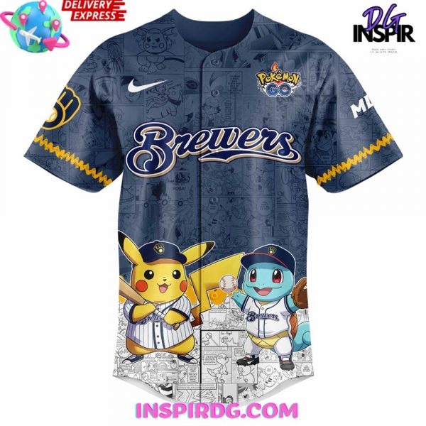 Milwaukee Brewers Pokémon GO Limited Baseball Jersey