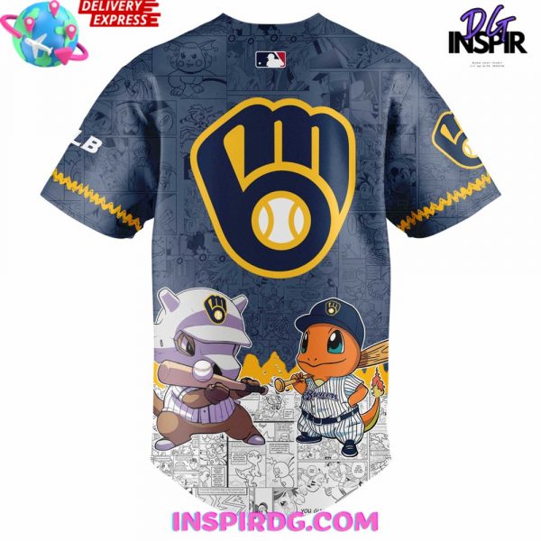 Milwaukee Brewers Pokémon GO Limited Baseball Jersey