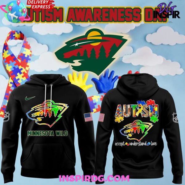 Minnesota Wild Autism Awareness 2025 Hoodie