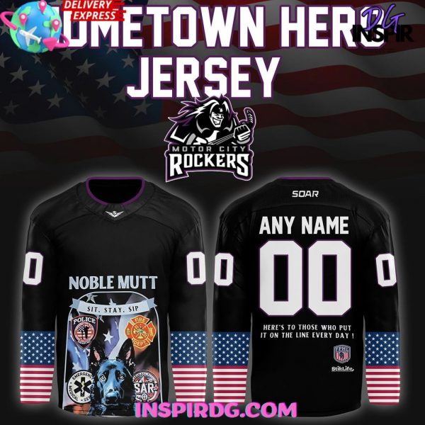 Motor City Rockers Home Town Hero 2025 Hockey Jersey