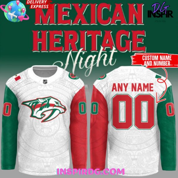 Nashville Predators Mexican Heritage Night 2025 Hockey Jersey