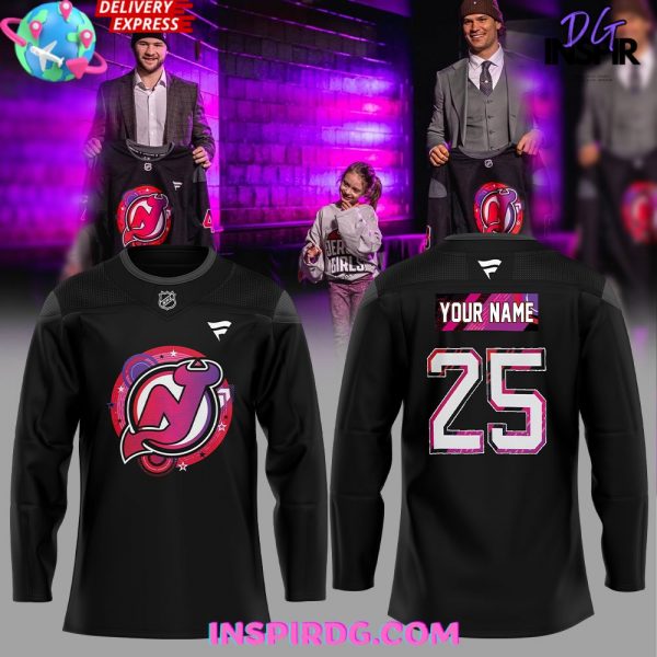 New Jersey Devils Reimagining of 90s Sport Style Hockey Jersey