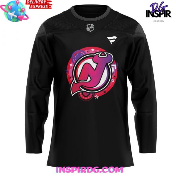 New Jersey Devils Reimagining of 90s Sport Style Hockey Jersey