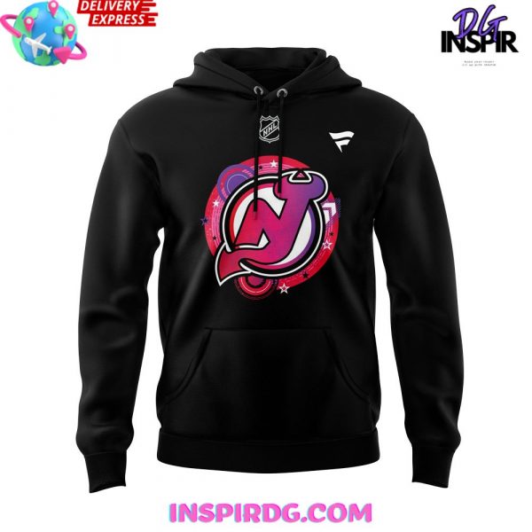 New Jersey Devils Reimagining of 90s Sport Style Hoodie