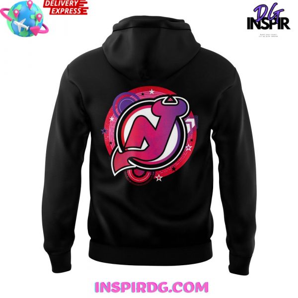 New Jersey Devils Reimagining of 90s Sport Style Hoodie