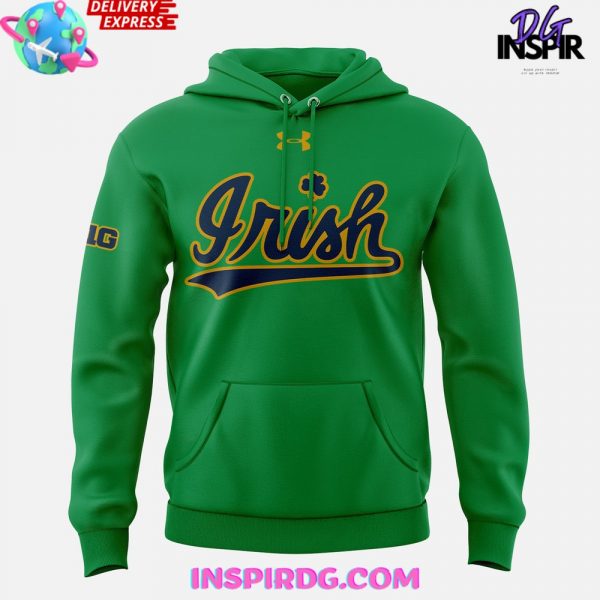 Notre Dame Fighting Irish Ice Hockey 2025 Green Hoodie