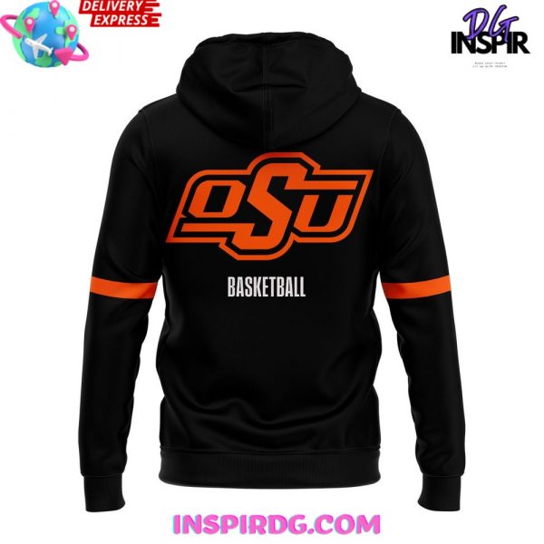 OSU Cowboys Basketball 2025 Black Hoodie