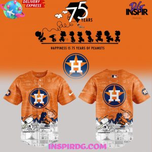 Houston Astros 75th Anniversary of Peanuts Special Baseball Jersey