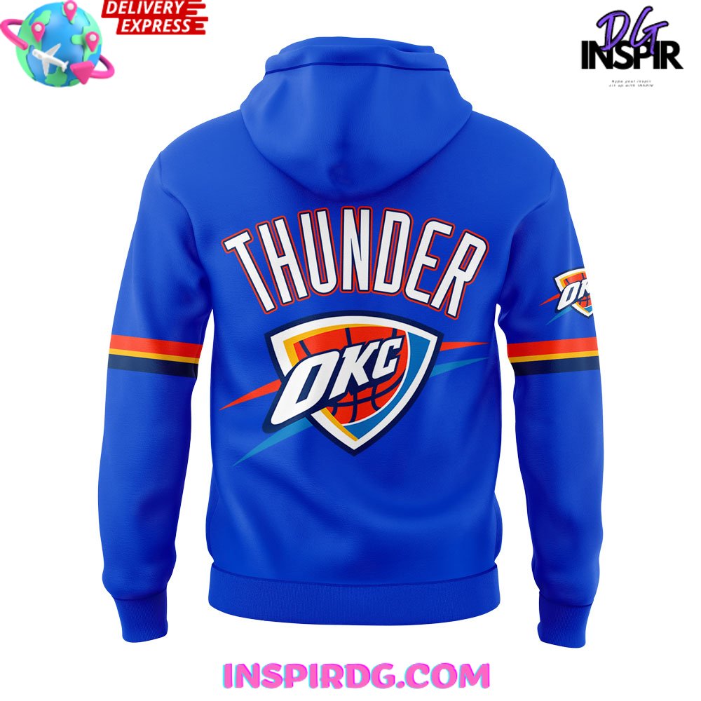 Oklahoma City Thunder Playoffs Clinched 2025 Swingman Hoodie Oklahoma City Thunder Playoffs Clinched 2025 Swingman Hoodie