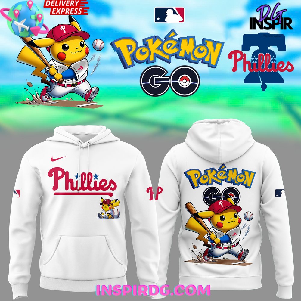 Philadelphia Phillies Pokémon GO Limited Hoodie Philadelphia Phillies Pokémon GO Limited Hoodie