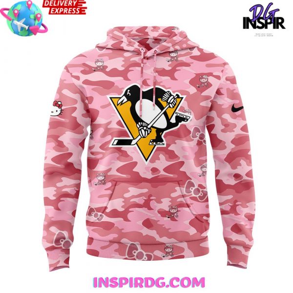 Pittsburgh Penguins Hello Kitty Night Game 2025 Hoodie