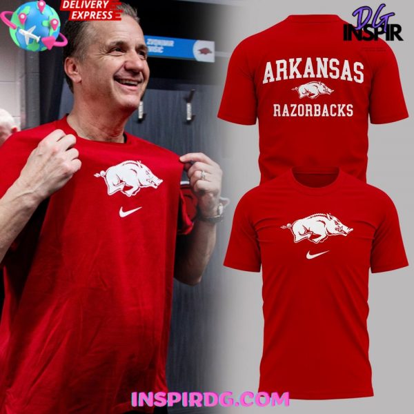 Arkansas Razorbacks Men’s Basketball 2025 Red T-Shirt