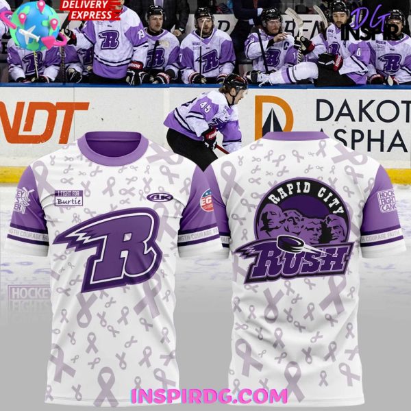 Rapid City Rush Fights Cancer 2025 T-Shirt