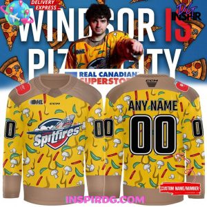 Windsor Spitfires Pizza City 2025 Hockey Jersey