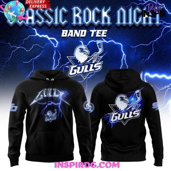 San Diego Gulls Classic Rock Night 2025 Hoodie