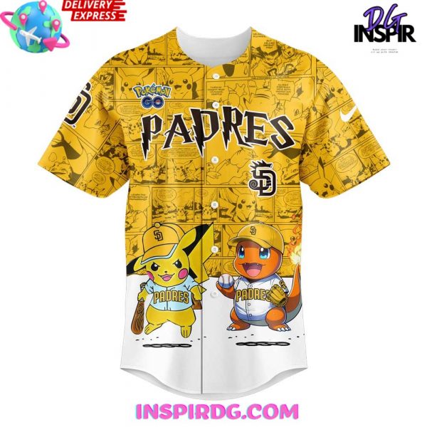 San Diego Padres x Pokémon GO Special Baseball Jersey