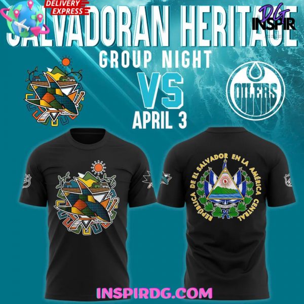 San Jose Sharks Salvadoran Heritage Night 2025 T-Shirt