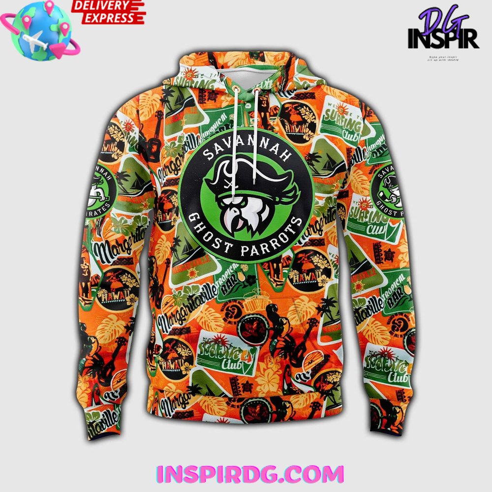 Savannah Ghost Pirates Margaritaville 2025 Hoodie Savannah Ghost Pirates Margaritaville 2025 Hoodie