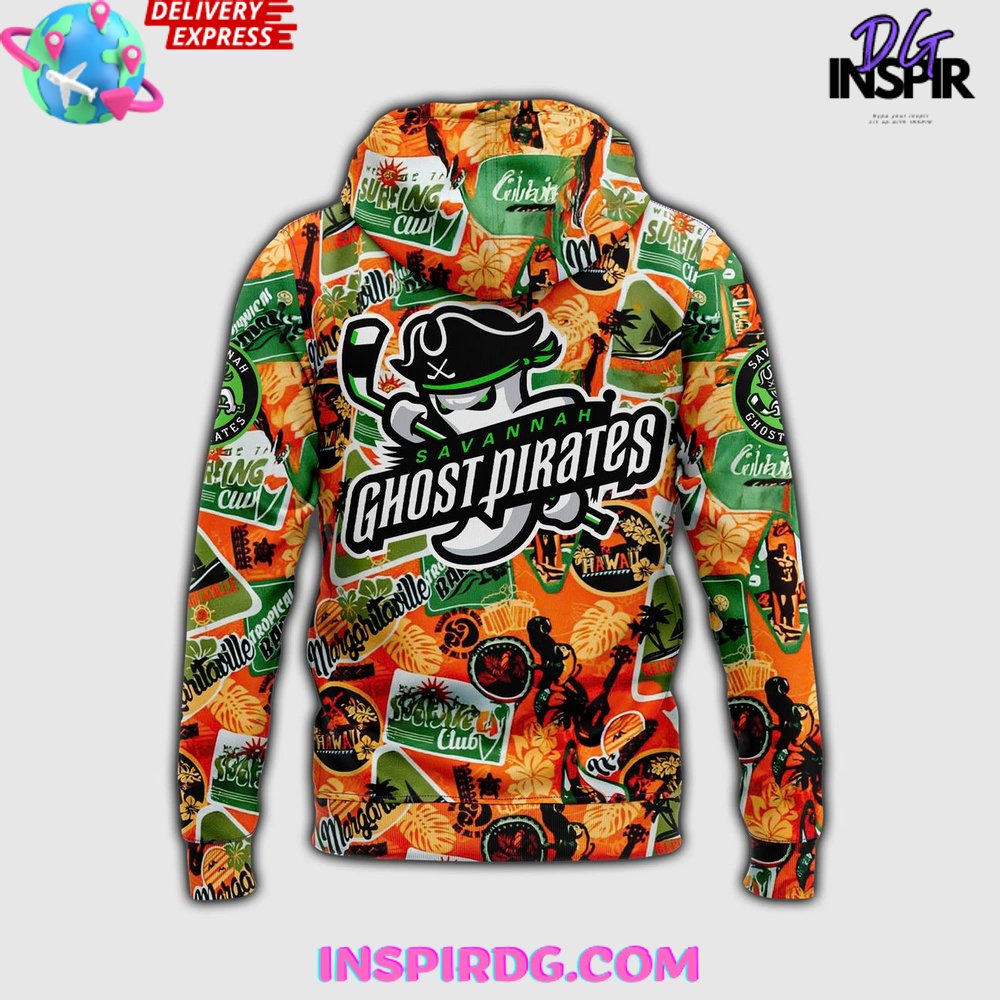 Savannah Ghost Pirates Margaritaville 2025 Hoodie Savannah Ghost Pirates Margaritaville 2025 Hoodie