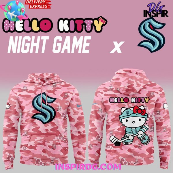 Seattle Kraken Hello Kitty Night Game 2025 Hoodie