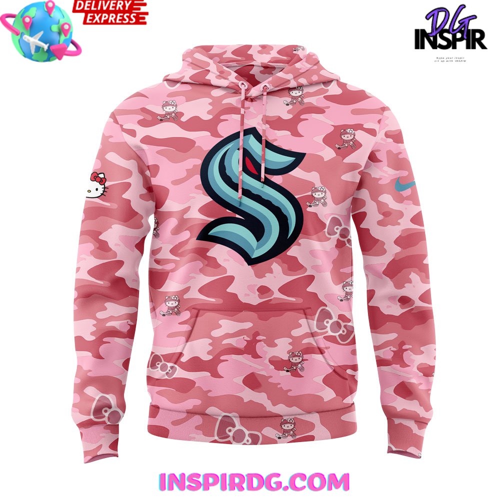 Seattle Kraken Hello Kitty Night Game 2025 Hoodie Seattle Kraken Hello Kitty Night Game 2025 Hoodie