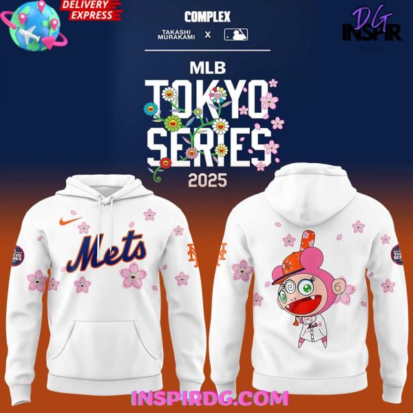 Takashi Murakami x MLB World Tour Tokyo Series 2025 New York Mets Hoodie