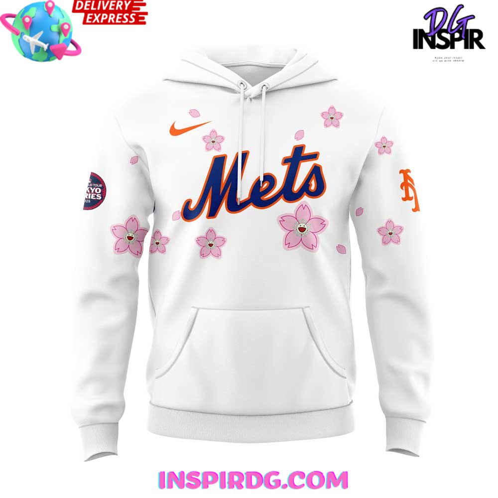 Takashi Murakami x MLB World Tour Tokyo Series 2025 New York Mets Hoodie Takashi Murakami x MLB World Tour Tokyo Series 2025 New York Mets Hoodie