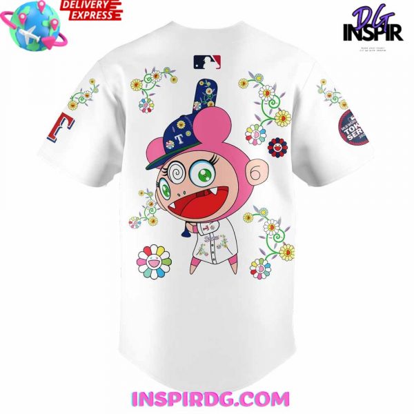 Texas Rangers Takashi Murakami x MLB World Tour Tokyo Series 2025 White Jersey