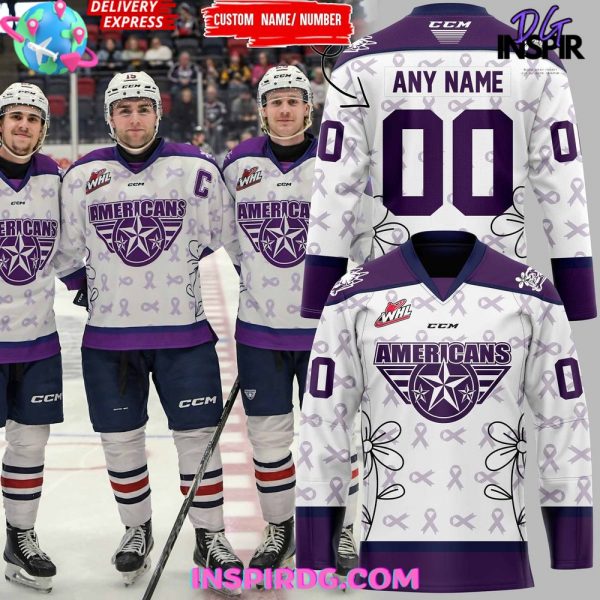 Tri-City Americans Alzheimer’s Awareness Special Hockey Jersey
