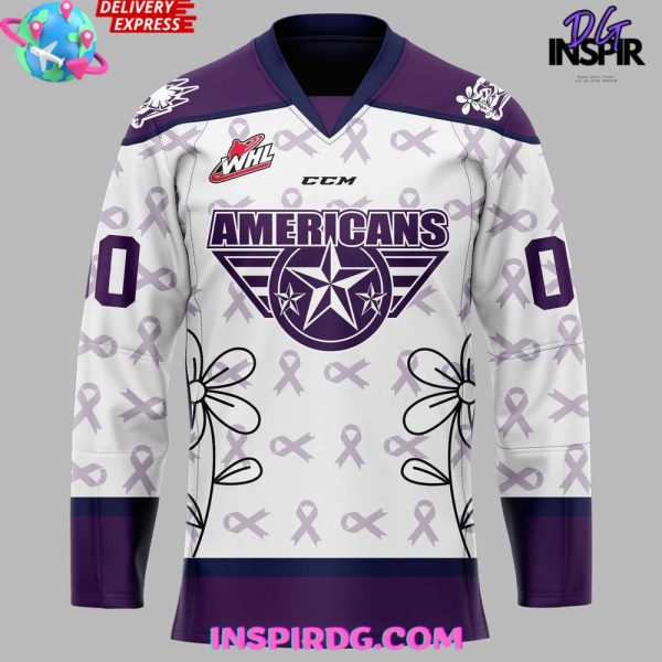 Tri-City Americans Alzheimer’s Awareness Special Hockey Jersey