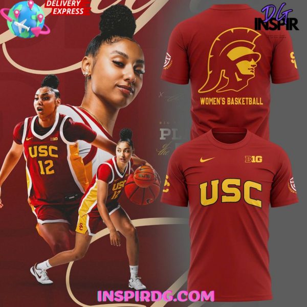 USC Trojans Women’s Basketball 2025 Red T-Shirt