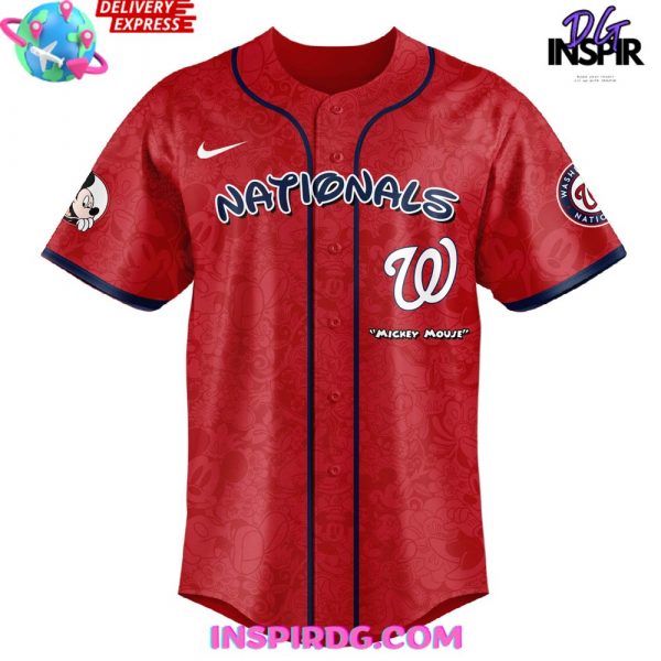 Washington Nationals x Mickey Night Game Special Baseball Jersey