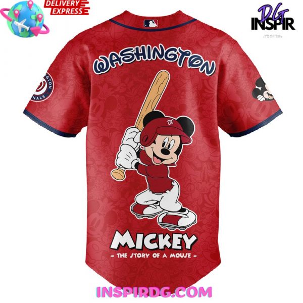 Washington Nationals x Mickey Night Game Special Baseball Jersey