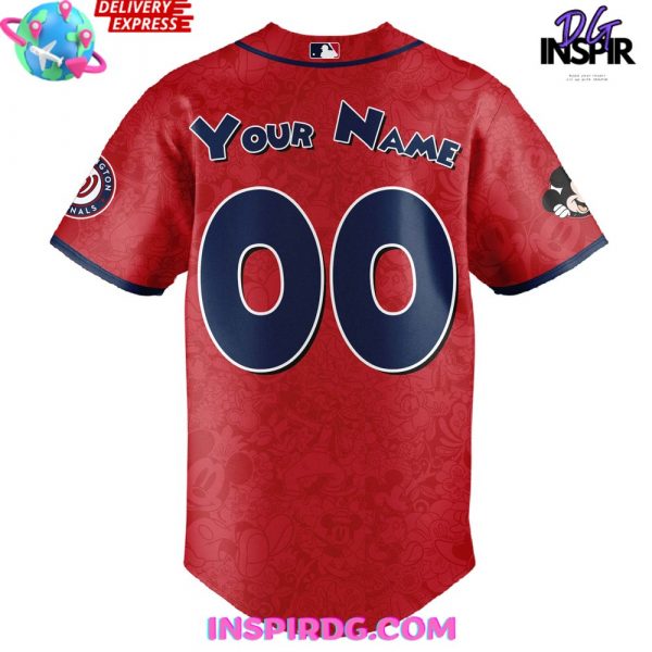 Washington Nationals x Mickey Night Game Special Baseball Jersey