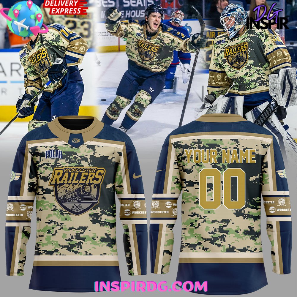 Worcester Railers Military Specialty Uniform Hockey Jersey 