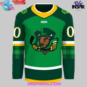 Bloomington Bison St Patricks Day 2025 Hockey Jersey