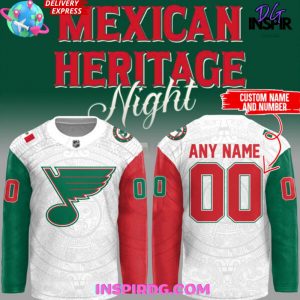 St. Louis Blues Mexican Heritage Night 2025 Hockey Jersey