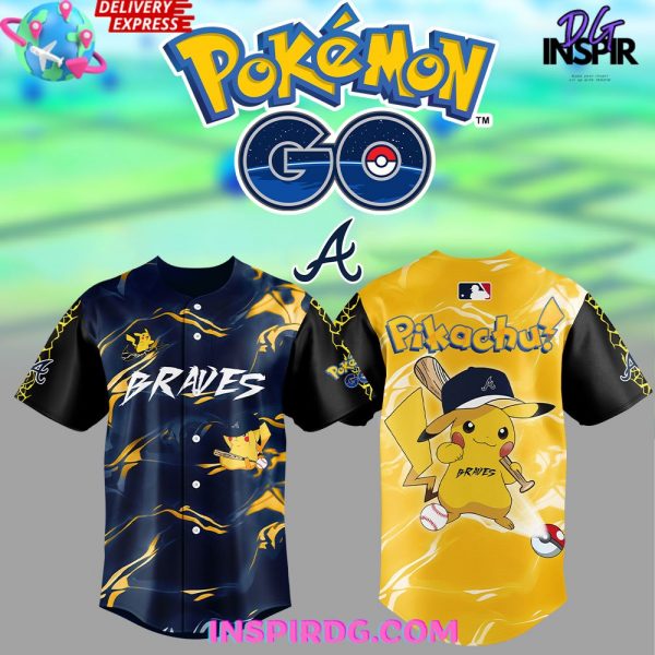 Atlanta Braves Pokémon GO Special Baseball Jersey