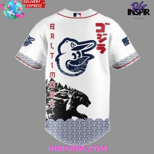 Godzilla x Baltimore Orioles Japan Edition 2025 Baseball Jersey