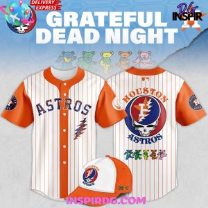 Houston Astros Grateful Dead Night Game 2025 Baseball Jersey