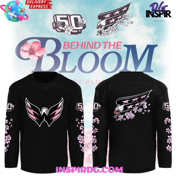 Washington Capitals Cherry Bloom 2025 Black Jersey
