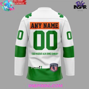 Danbury Hat Tricks St Patricks Day 2025 Hockey Jersey